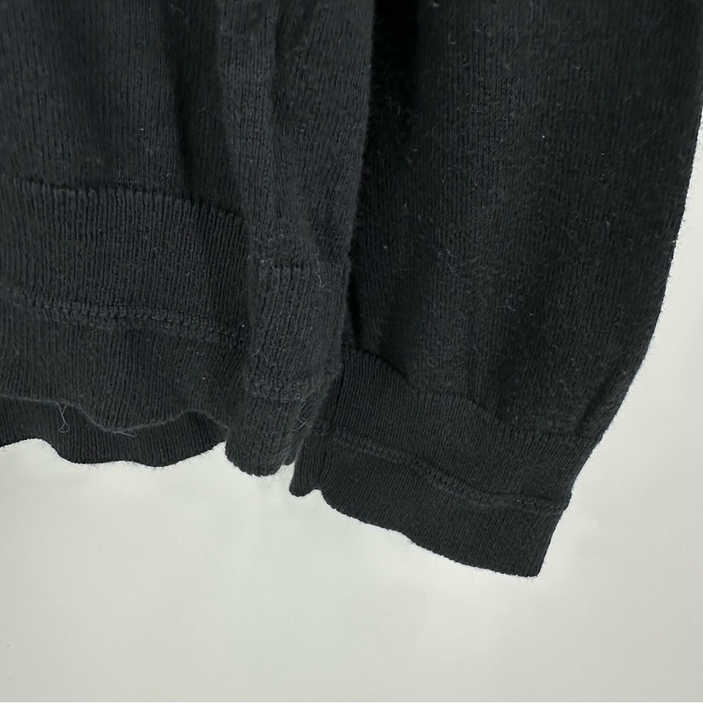 Lacoste Cotton Cashmere Blend 1/4 Zip Long Sleeve Sweater Black Size 6, XL - Picture 5 of 10